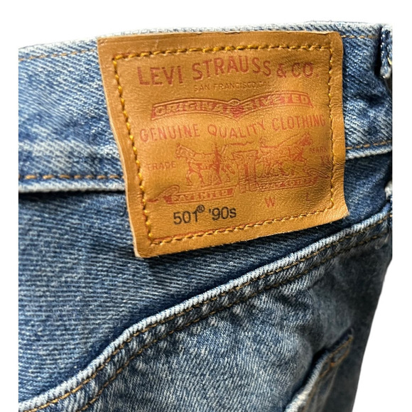 Women’s Levi’s Premium 501’ 90s Selvedge Straight Leg Jean / Size-W-26,L-30 - Picture 8 of 9